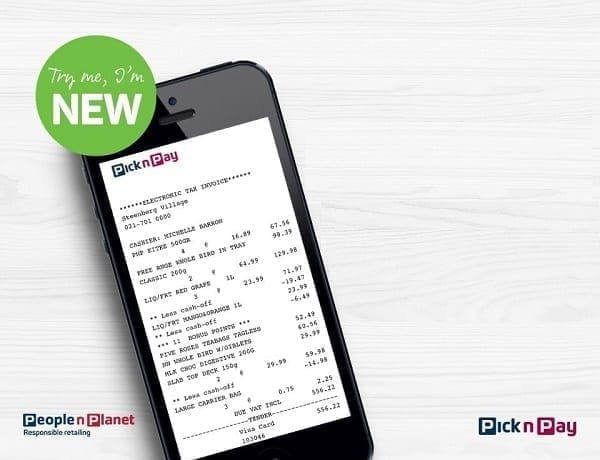 Pick n Pay Launches Digital Receipts for all Smart Shoppers Pick n Pay launches digital receipts