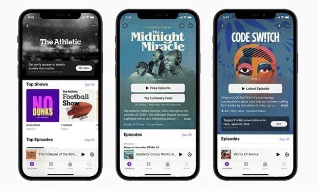 Apple Announces New Features for Podcasts and Health – Positive for AAPL Stock? : Apple Podcasts Subscriptions