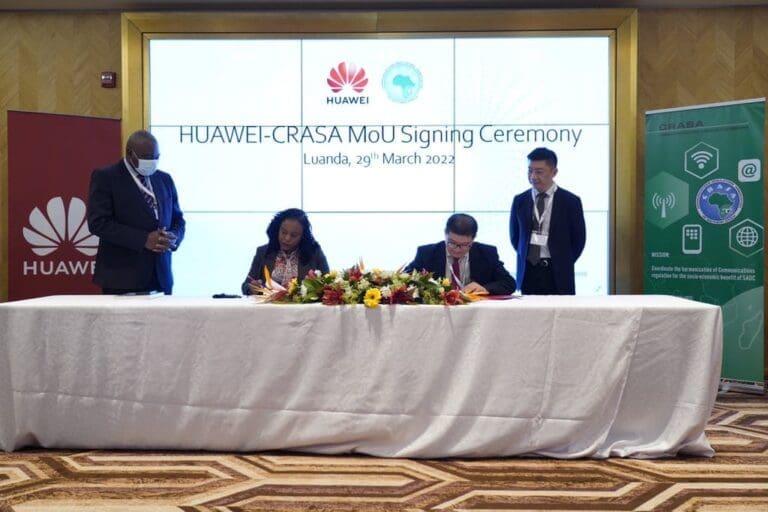 Huawei And CRASA Signed MoU To Strengthen Partnership In Digital Transformation CRASA