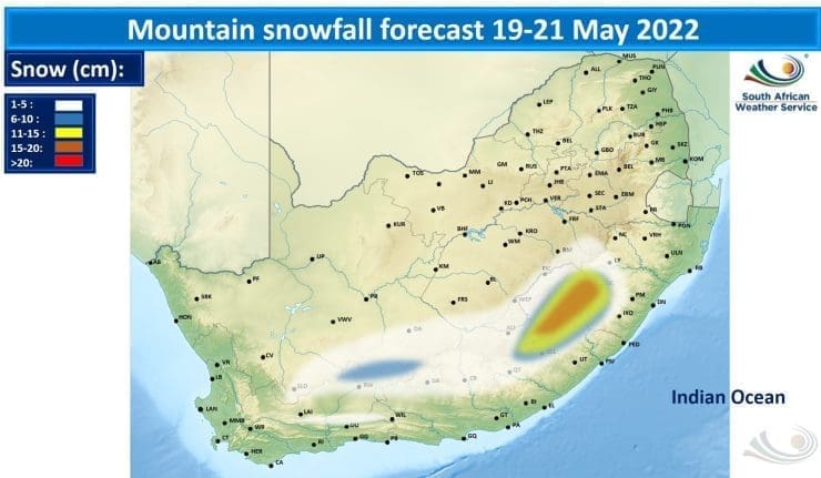 SA Weather Service Warning: Snow, Cold, Wet Weekend Weather