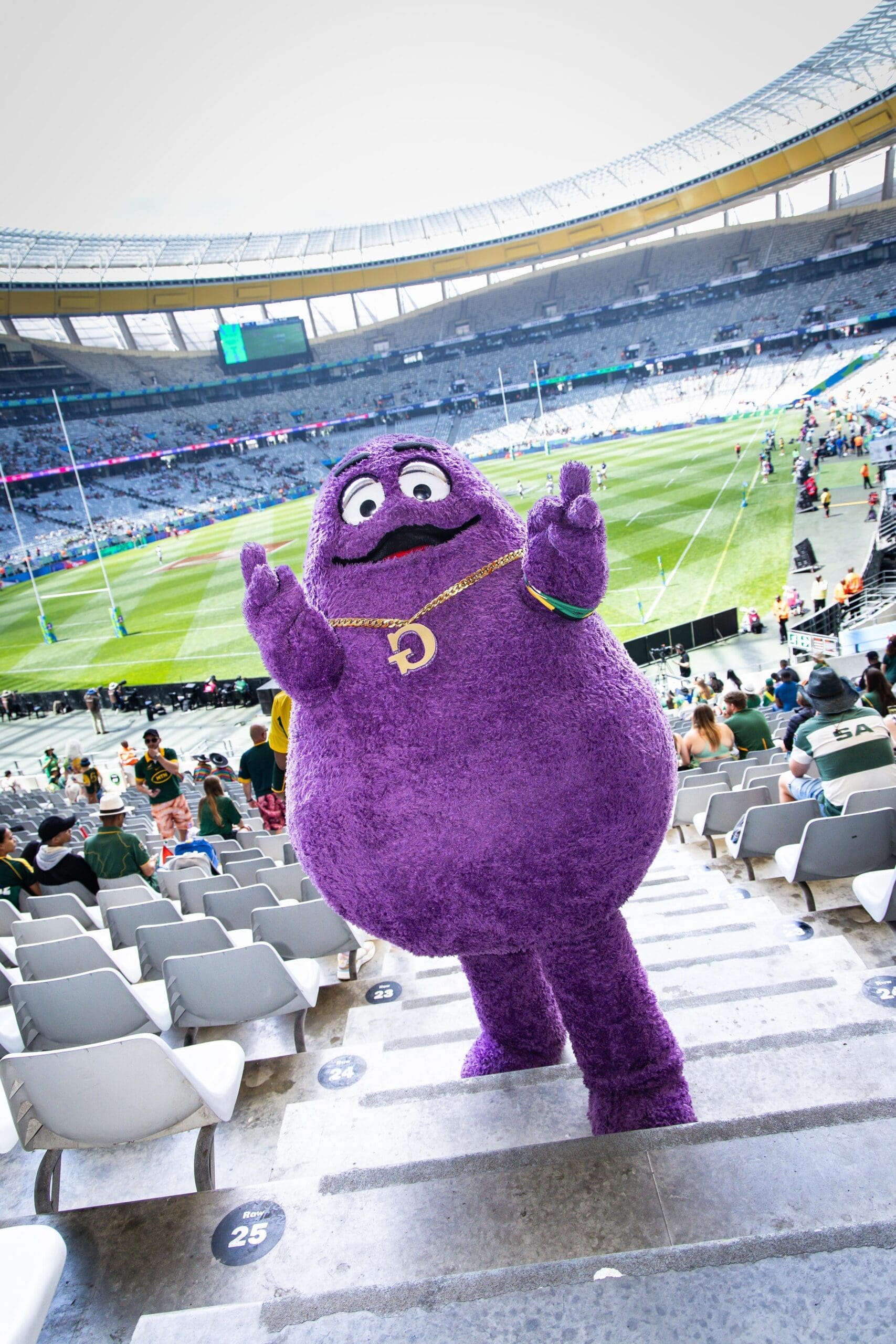 Grimace at Stadium