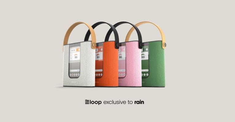Rain Launches Loop: A Portable 5G WiFi & Stereo Speaker loop exclusive to rain