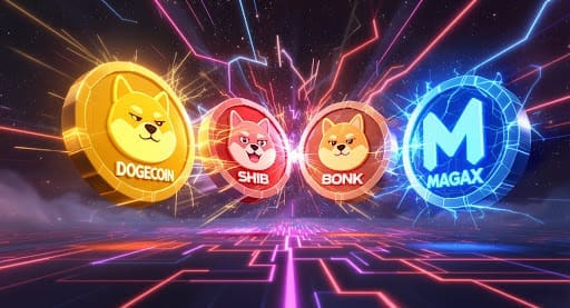 Dogecoin vs SHIB vs BONK vs MAGAX: Meme Coin Battle Reaches New Highs Magax