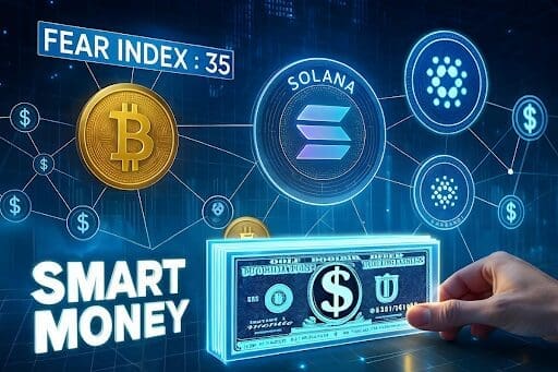 Bitcoin Fear & Greed Index at 35 — Why Smart Money Is Buying Solana and Cardano This Week MAGA SMART MONEY