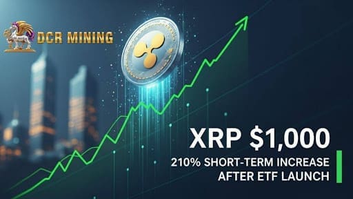 After the ETF is launched, the price of XRP may rise to $1,000—a short-term increase of up to 210%. DCR Mining’s cloud computing services