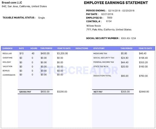 Paystub