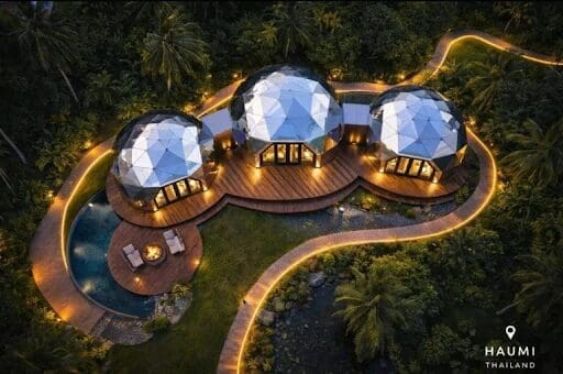 Geodesic Jungle Domes