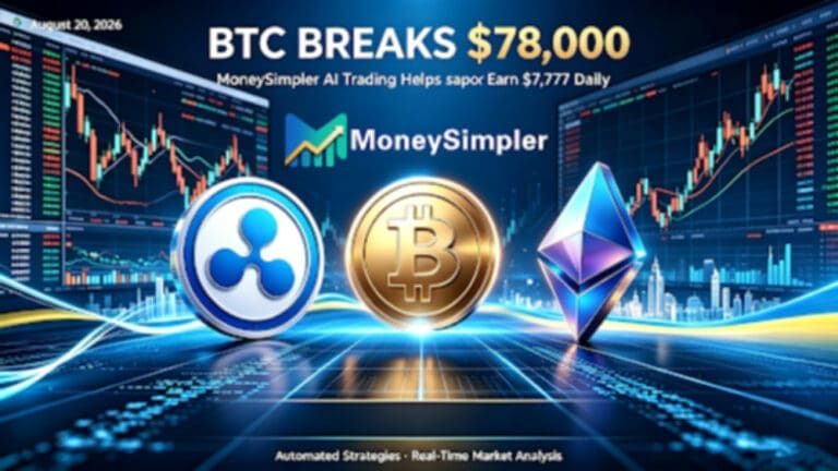 BTC Price Prediction: Bitcoin Could Top $90,000 by August End, MoneySimpler AI Trading Helps Holders Earn $7,777 Daily MoneySimpler