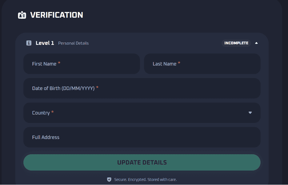 Thrill verification