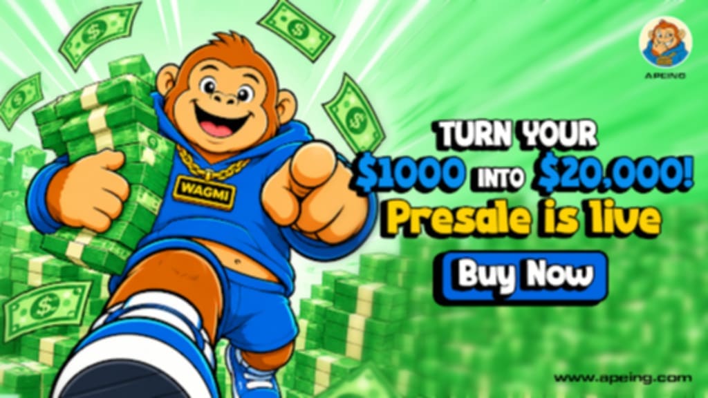 Apeing turn your $1000 tp $20, 000