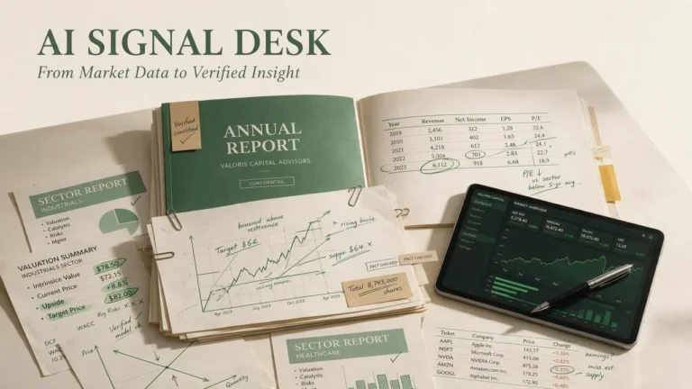Valoris Capital Academy Deploys AI Signal Desk Engine, Establishing a Benchmark for Structured Financial Reports and Human–AI Verification AI Signal Desk Engine
