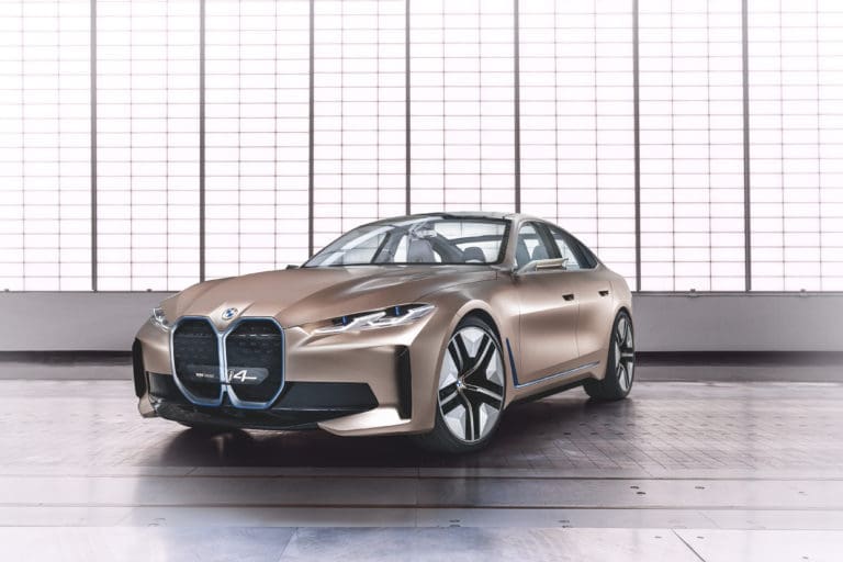 BMW Unveils a Concept i4, a Pure-Electric Gran Coupe