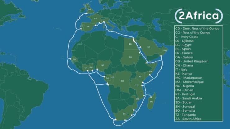 China Mobile, Facebook, MTN GlobalConnect Are Extending Their Africa Undersea Cable CABLE
